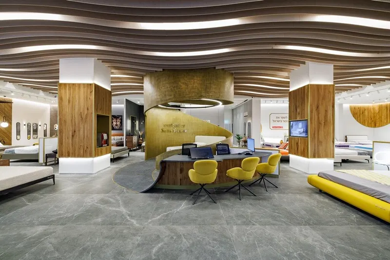 Dune acoustic panel in a styled interior