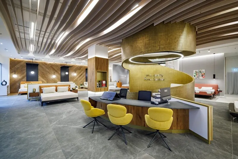 Dune acoustic panel in a styled interior