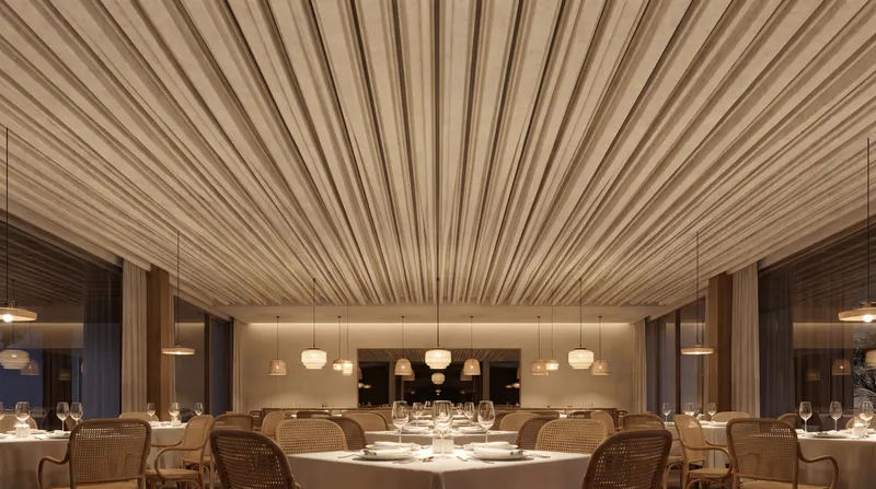 Feltline acoustic panel in a styled interior