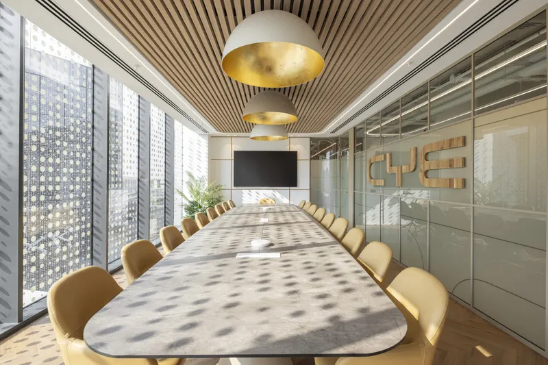 Feltline acoustic panel in a styled interior