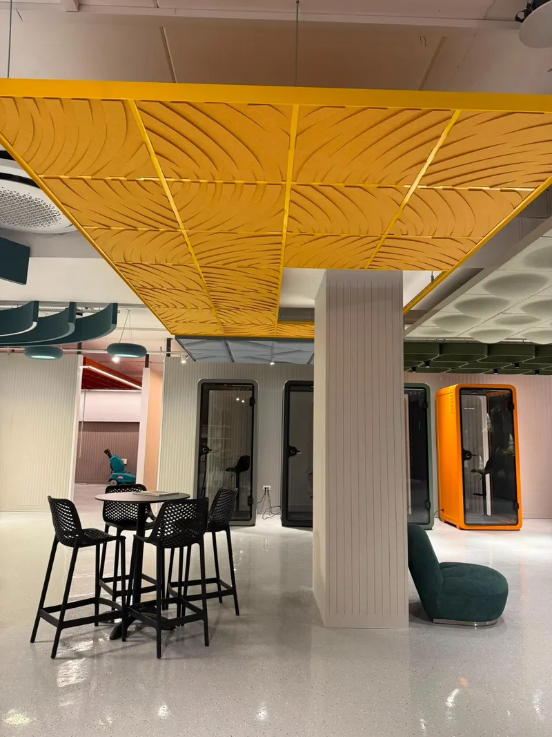 Gallop acoustic panel in a styled interior
