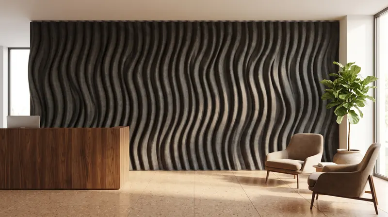 Jilly acoustic panel in a styled interior