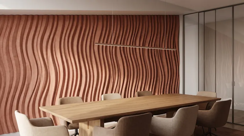 Jilly acoustic panel in a styled interior
