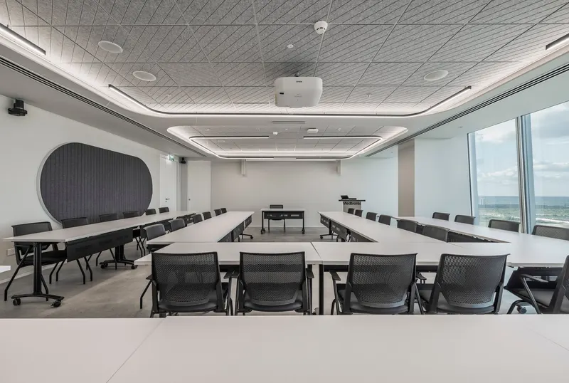Moduline acoustic panel in a styled interior