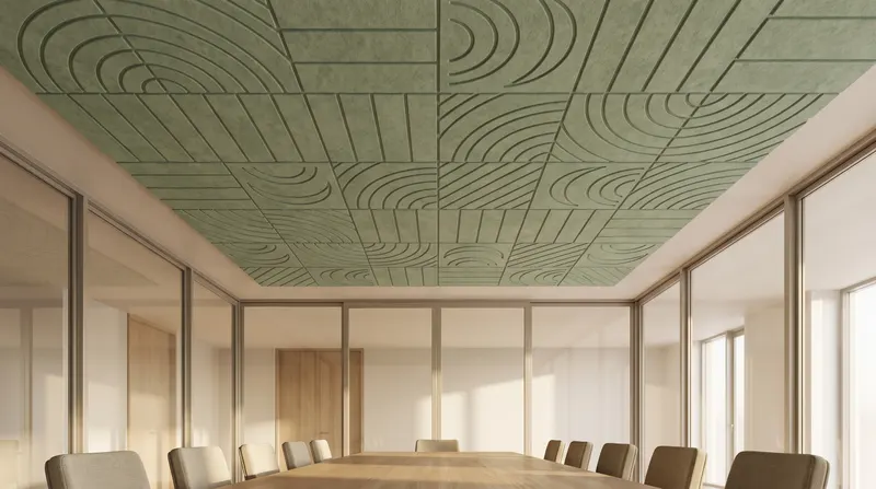 Moduline acoustic panel in a styled interior