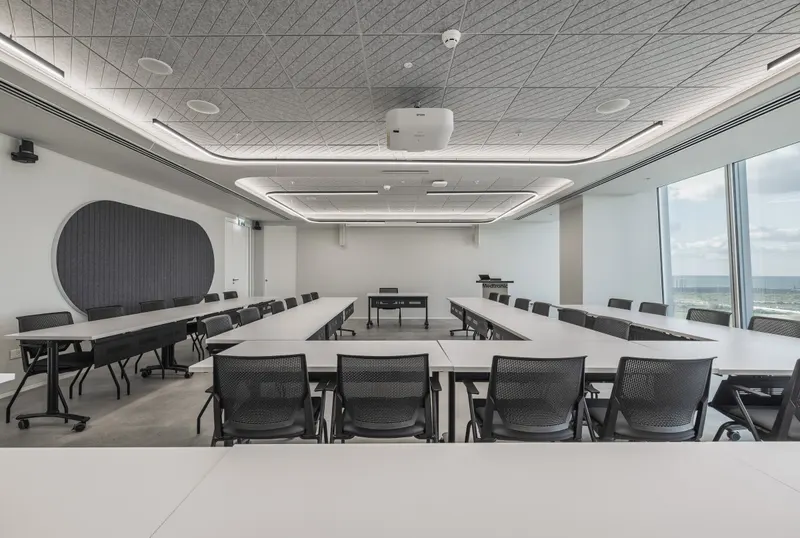 Moduline acoustic panel in a styled interior